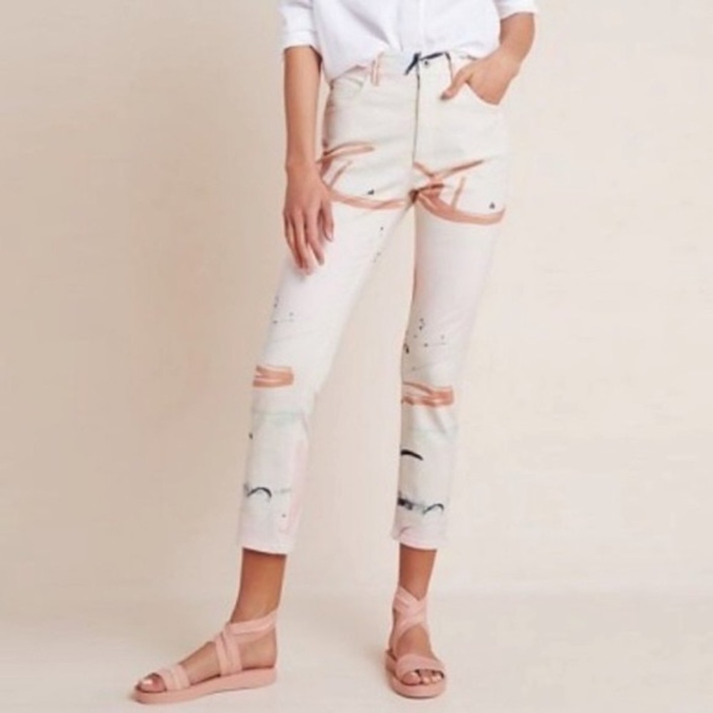 Anthropologie limited edition Pilcro Moglea women's skinny jeans size 25